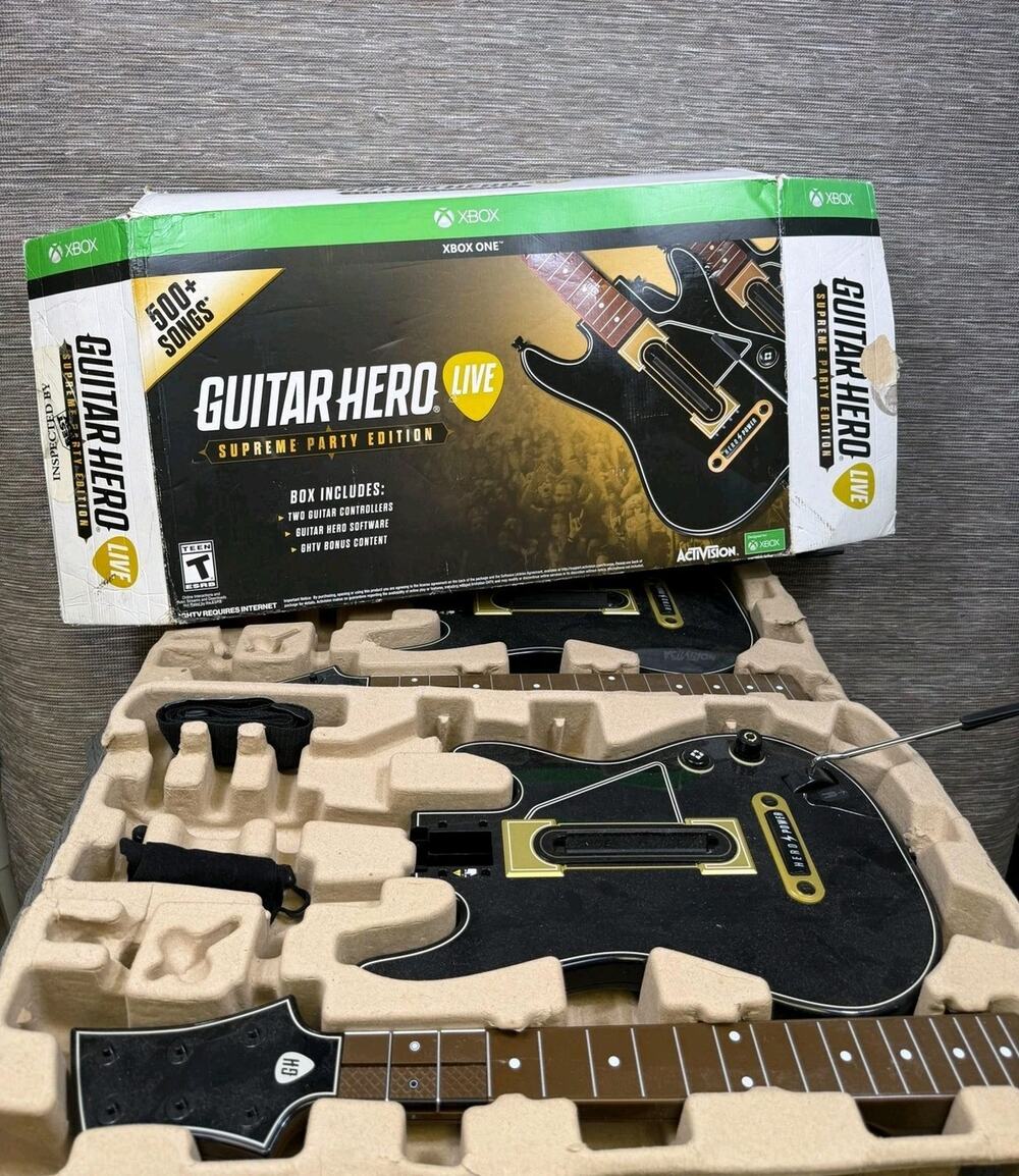 Guitar Hero Live Supreme Party Edition No Game, No Dongle, Guitars and Box Only